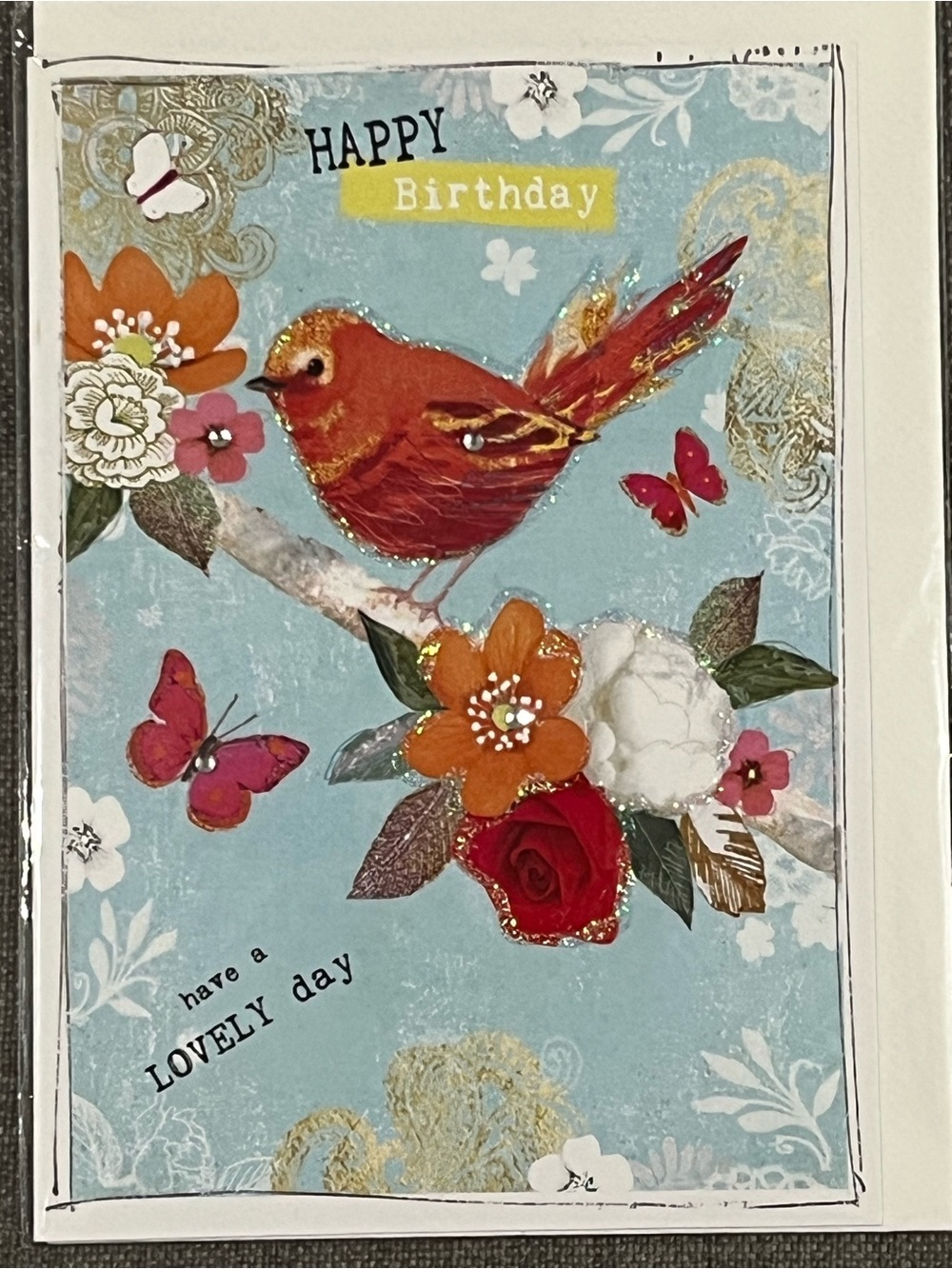 Birthday card with envelope inside